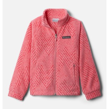 Columbia Jas Meisjes, Benton Springs II Printed Fleece Roze Paars, 16ZCRXAPQ